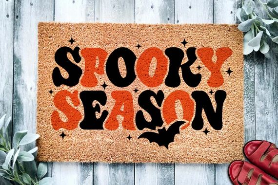 Spooky Season Halloween Door Mat  Funny Doormat  Welcome Mat - Etsy | Etsy (US)