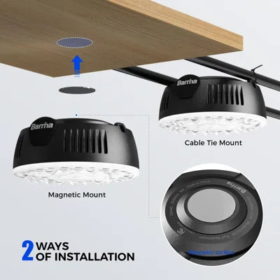 Barrina Orbgrow Og09 Puck Grow Light With Timer, 660nm Red Leds 18w(2 X 9w, 270 Watt Equiv), Full Spectrum Plant Light For Indoor Plant, Magnetic & Li | Wayfair North America