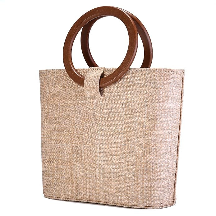 JOSEKO Womens Straw Handbag Straw Shoulder Bag for Beach Travel and Everyday Use | Amazon (US)