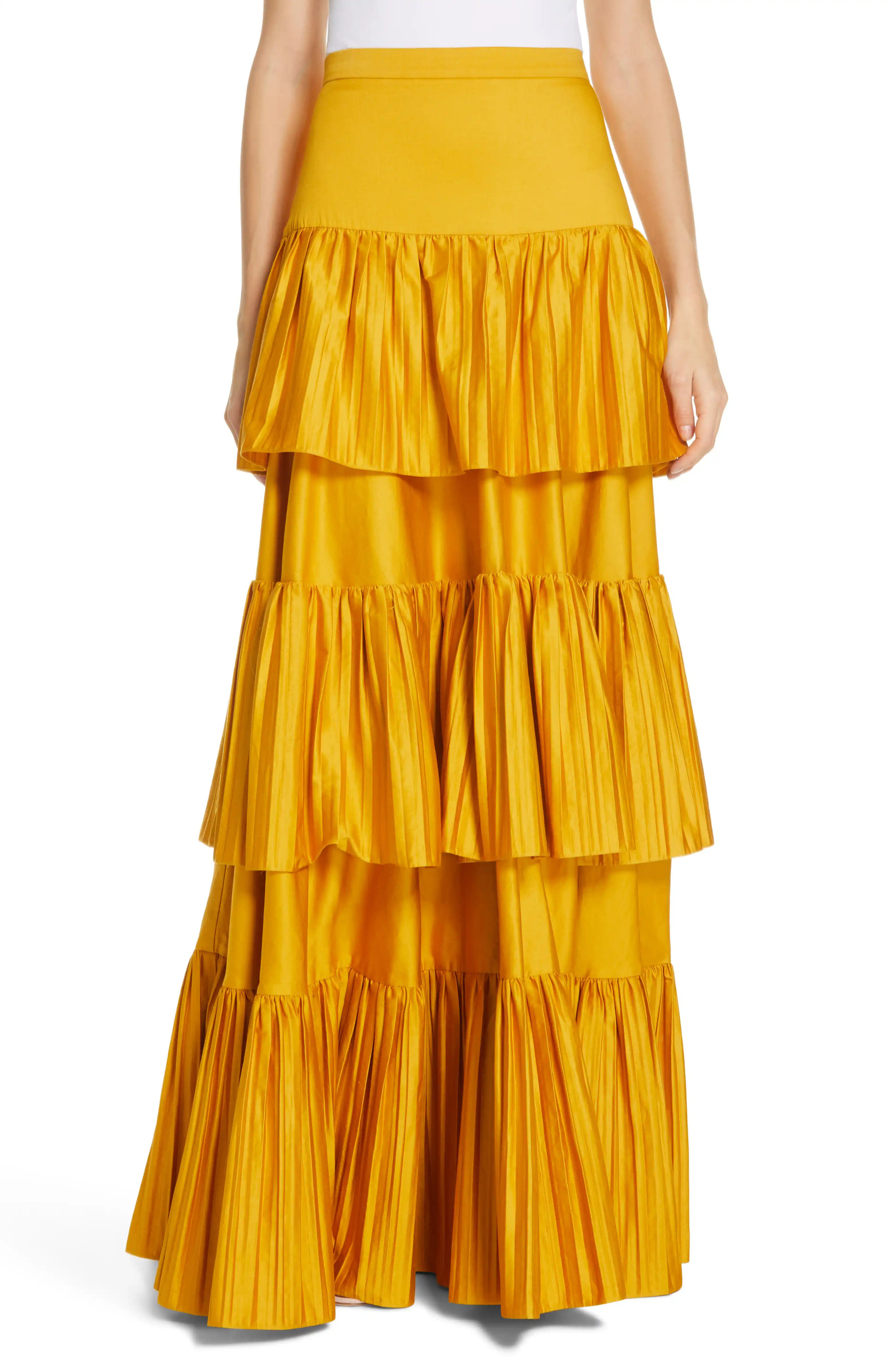 Mila Stretch Organic Cotton Tiered Maxi Skirt | Nordstrom