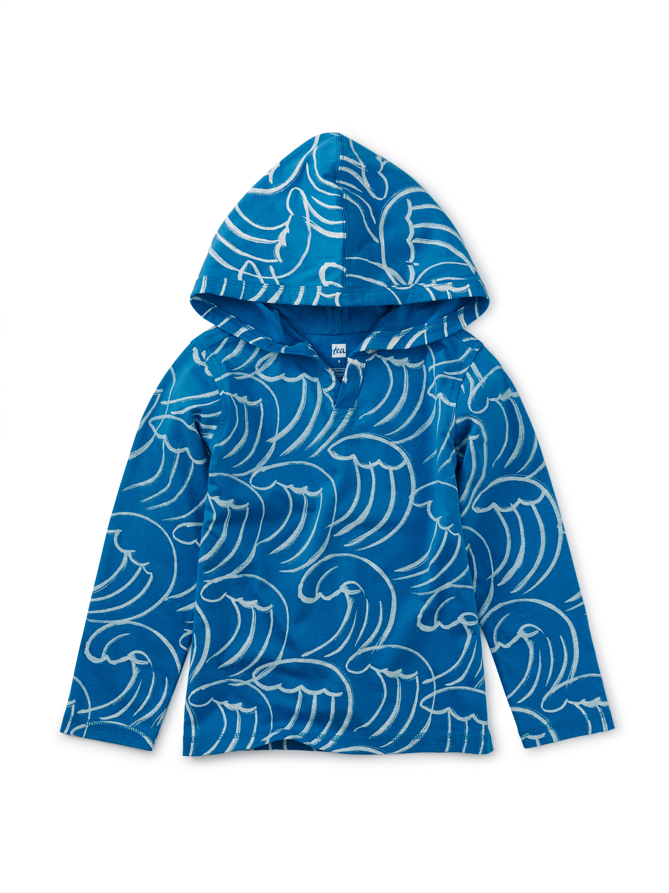 Happy Hoodie in Waves | Tea Collection