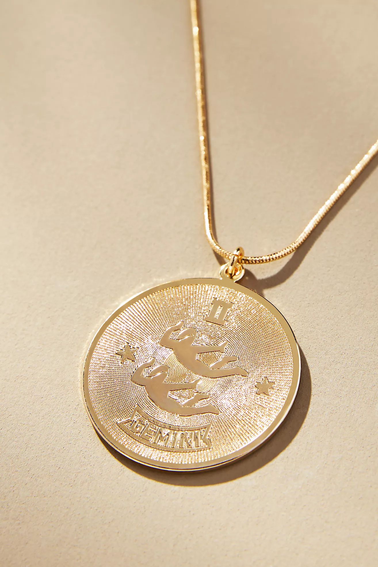 Zodiac Coin Pendant Necklace | Anthropologie (US)