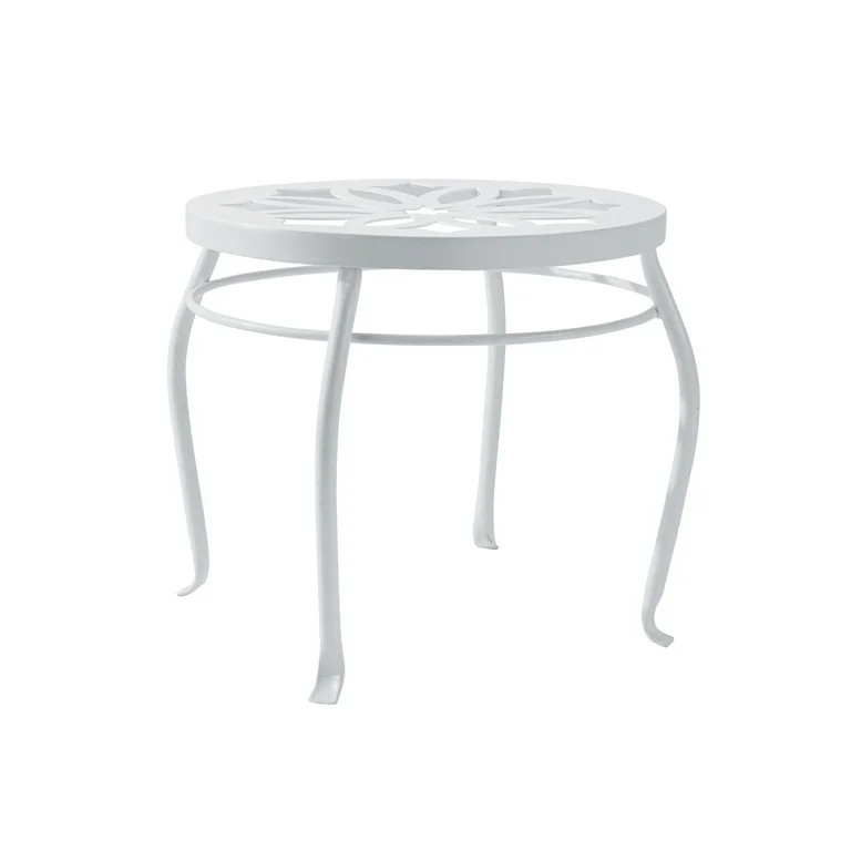 Mainstays 9-Inch White Metal Plant Stand, Indoor/Outdoor, Holds Up to 77 lbs | Walmart (US)