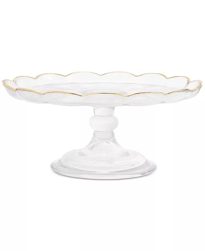 10" Gold Cake Plate with Shiny Gold Edge, Created for Macy's | Macys (US)