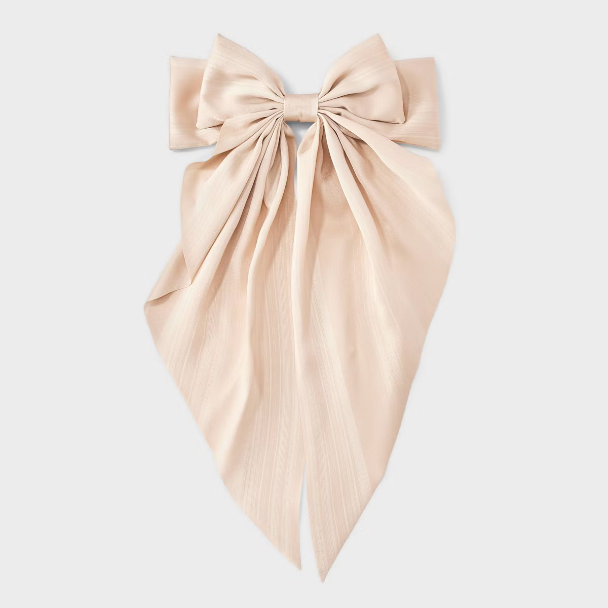 Texture Double Bow Hair Barrette - A New Day™ Cream | Target