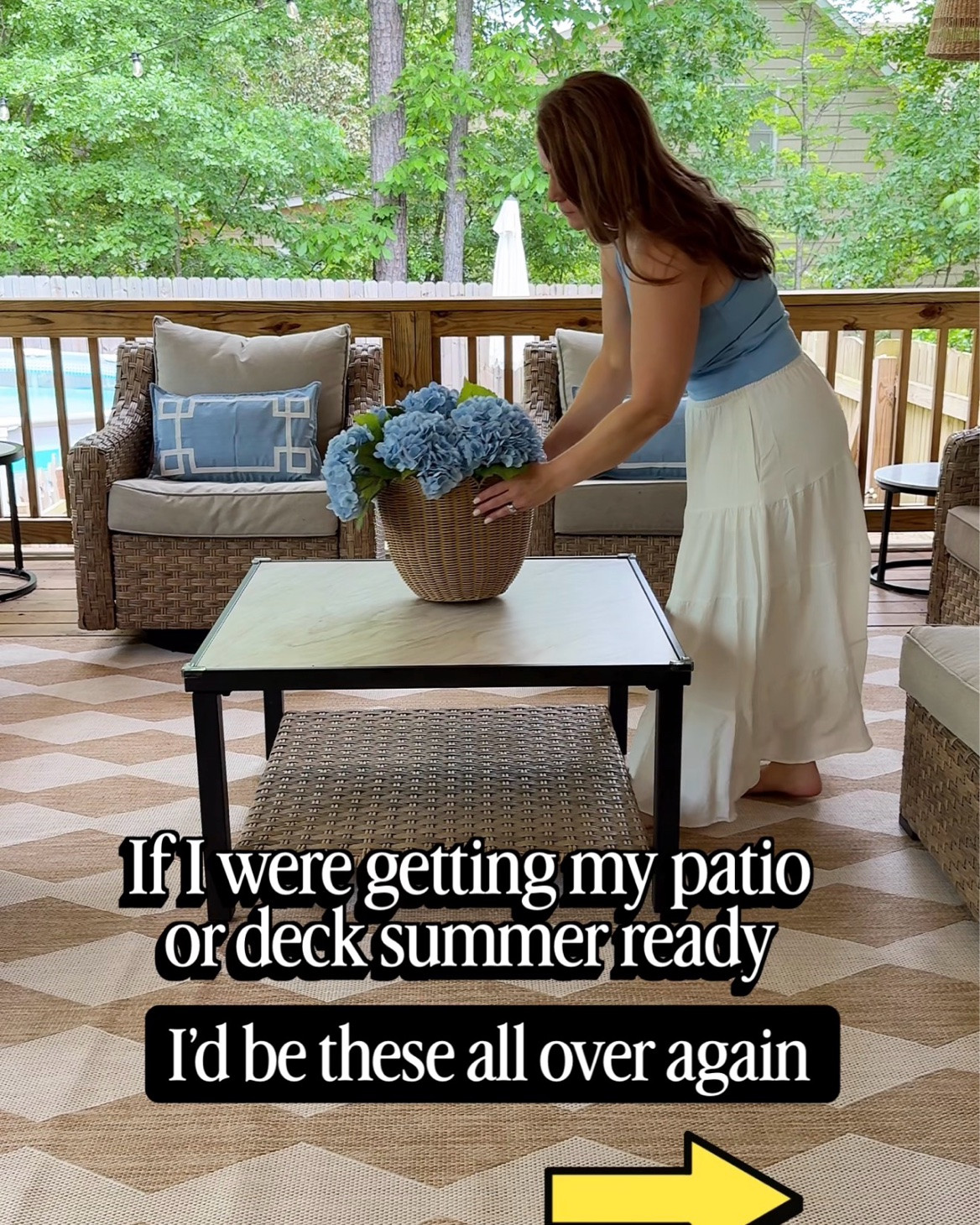 If I were starting over in my outdoor entertaining space, these are the items I'd get all over again!

Outdoor furniture 
Outdoor rugs 
Outdoor pillow covers 
Outdoor pillow inserts 
Outdoor Waterproof candles
Outdoor planters 
Easy care ferns 
Permanent outdoor lights 
String lights

#LTKSeasonal #LTKHome #LTKmomlife