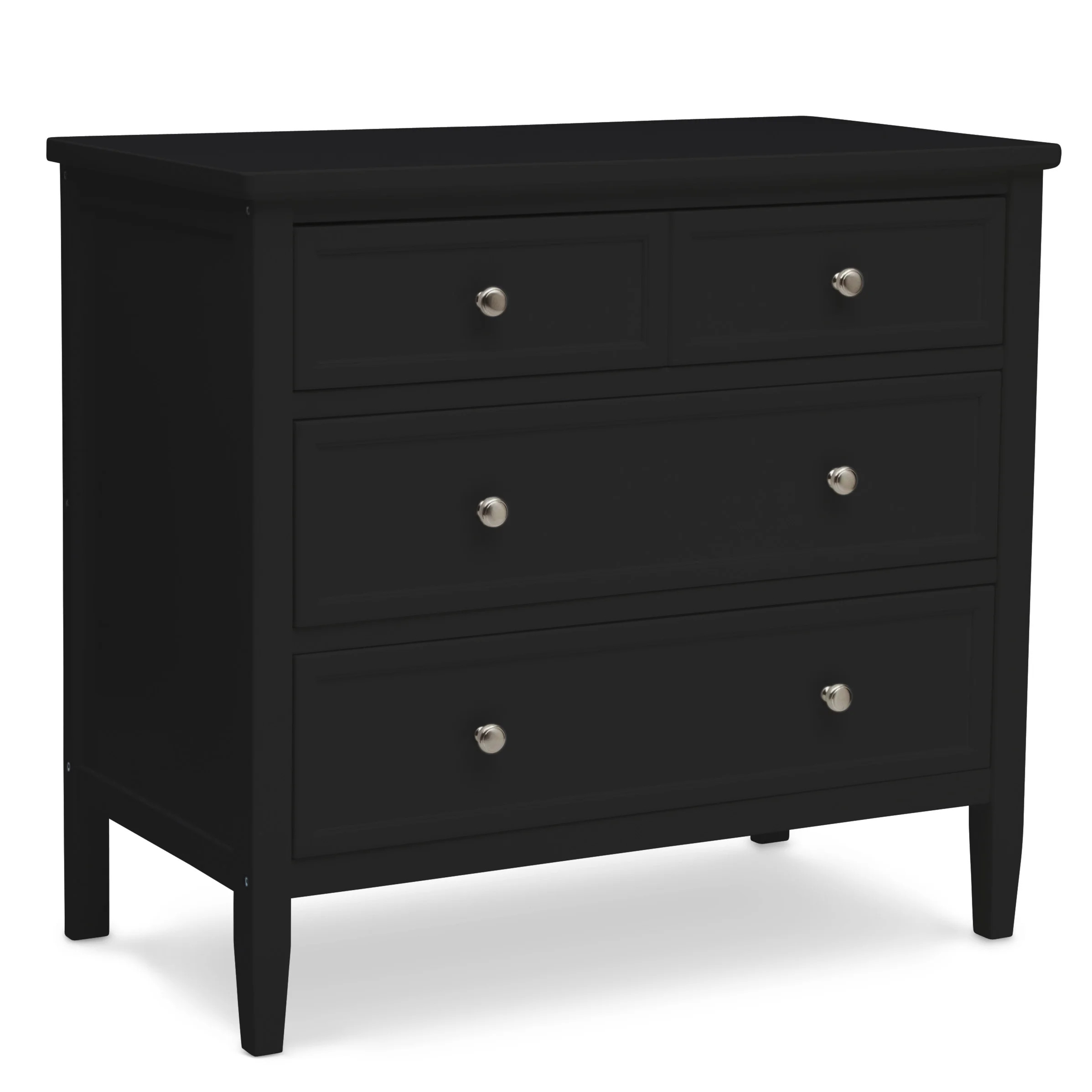 Delta Children Epic 3 Drawer Dresser with Interlocking Drawers, Black Ebony | Walmart (US)