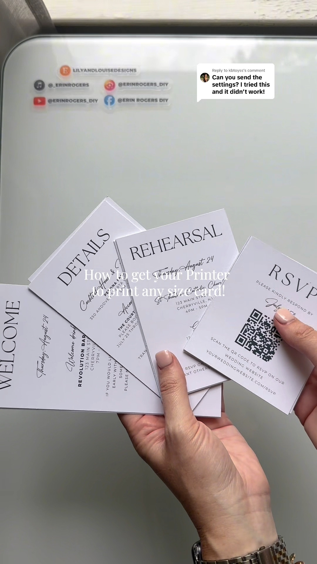 Printing Invitation Cards! ✨

#LTKWedding