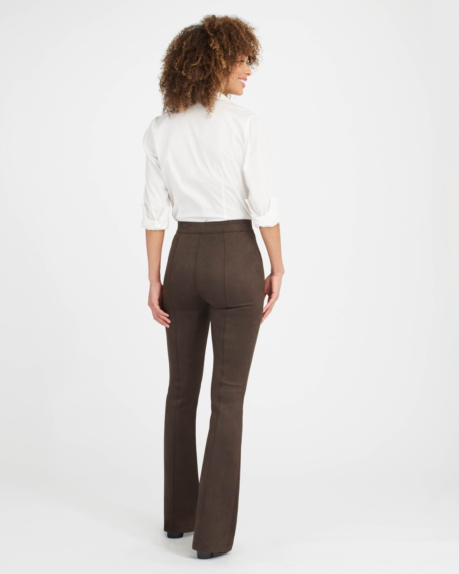 Faux Suede Flare Pants | Spanx