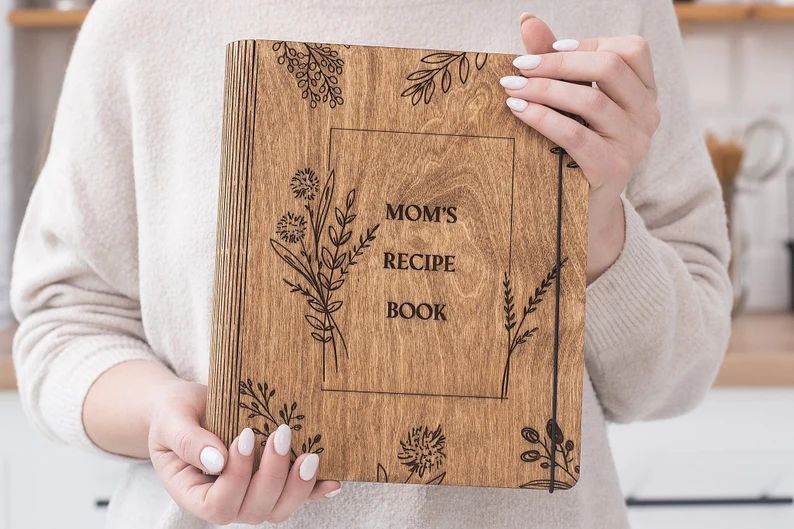 Personalized Recipe Book Blank Custom Cookbook Binder Mothers - Etsy | Etsy (US)