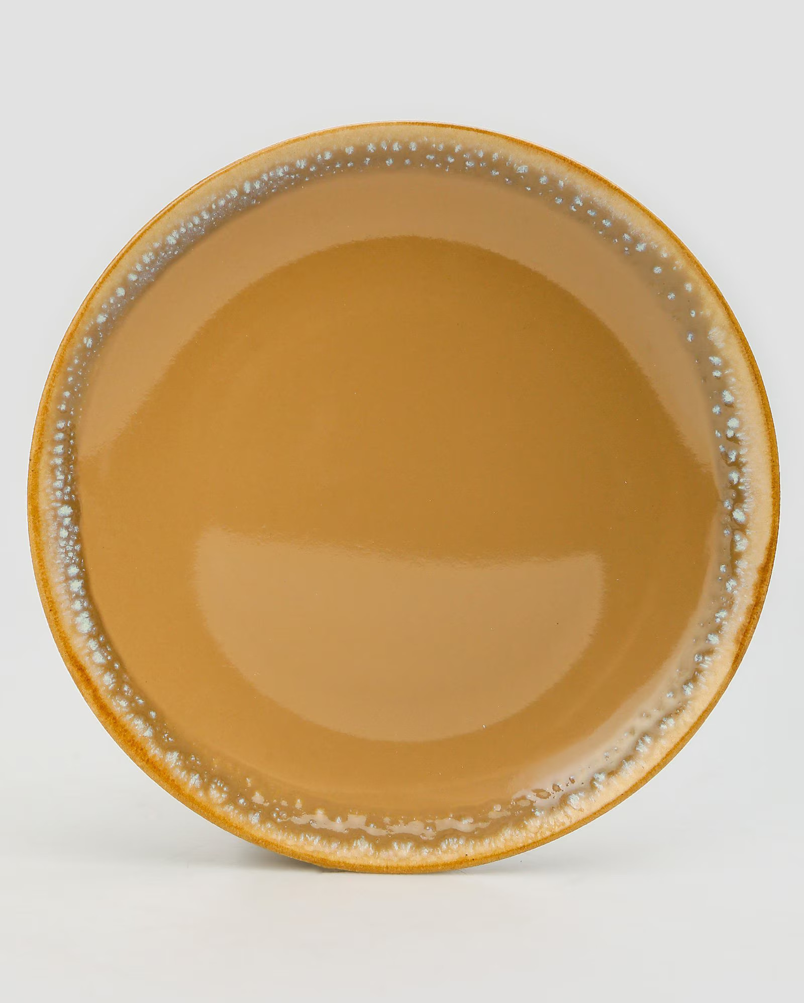 Prato raso de cerâmica Gael 27cm marrom | Casa Riachuelo | Riachuelo (BR)