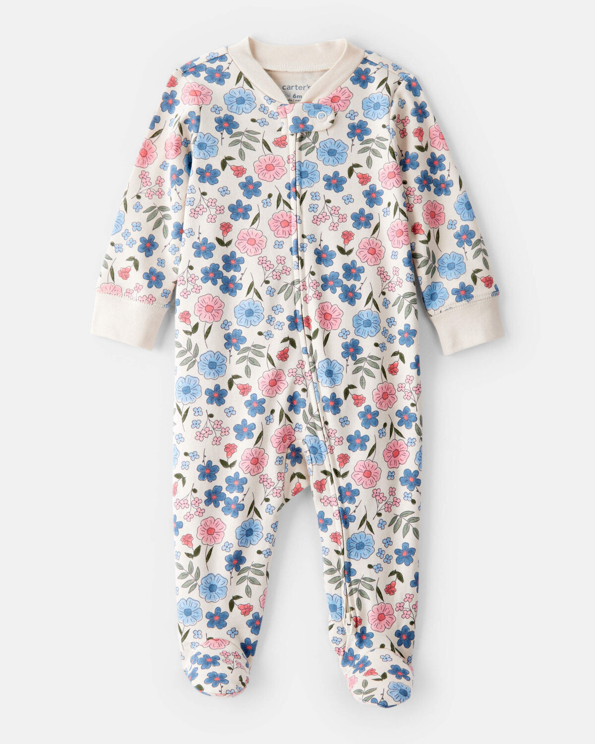 Baby Girl Floral 100% Cotton Long-Sleeve Snug Fit Sleep & Play Pajamas | Carter's | Carter's Inc