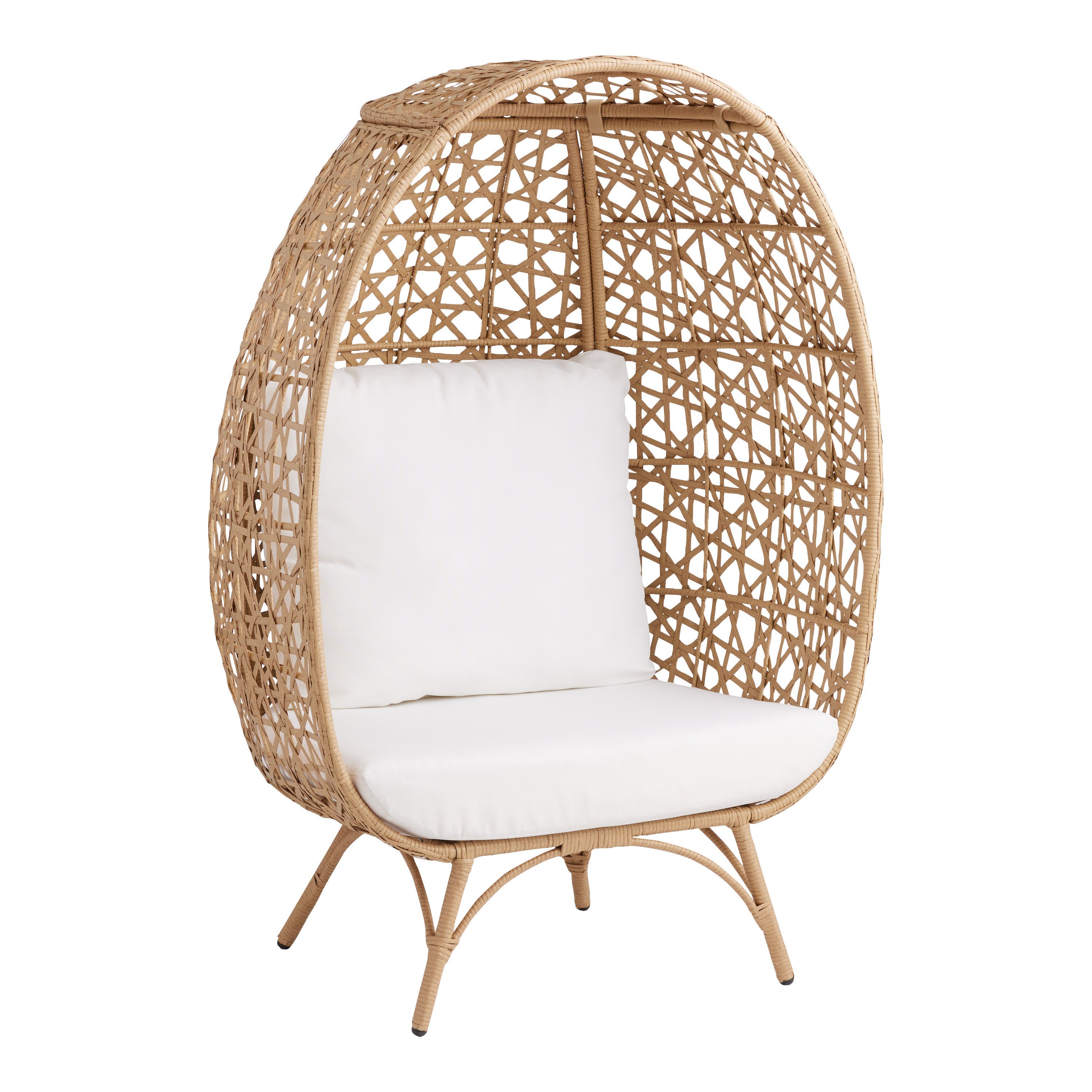 Bonaire All Weather Wicker Stationary Outdoor Egg Chair | World Market
