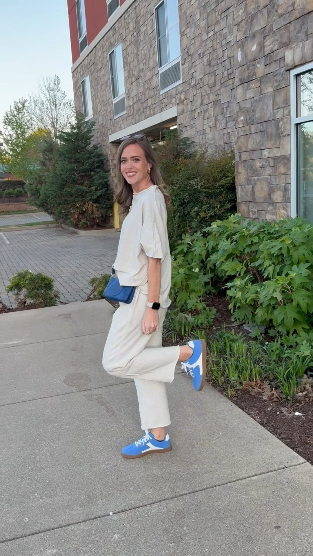 A comfy/cute outfit for a day of exploring Nashville. I’m typically a small but sized up to a medium in the suit. I’m reordering in a small so it’s not so oversized. The Tory Burch purse is a few years old and the charm necklace is from TJ Maxx!

#LTKFindsUnder50 #LTKTravel