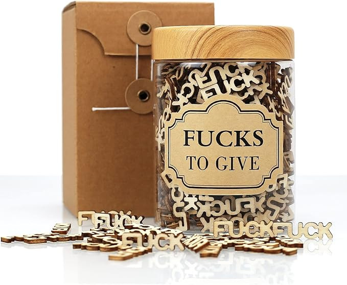210PCS Fucks to Give, Wooden Cutout Letter Piece, Gift to Friend, for Birthday Day, Holiday, Funn... | Amazon (US)