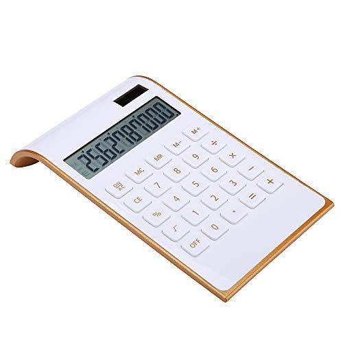 Calculator, Slim Elegant Design, Office/Home Electronics, Dual Powered Desktop Calculator, Solar Pow | Amazon (US)