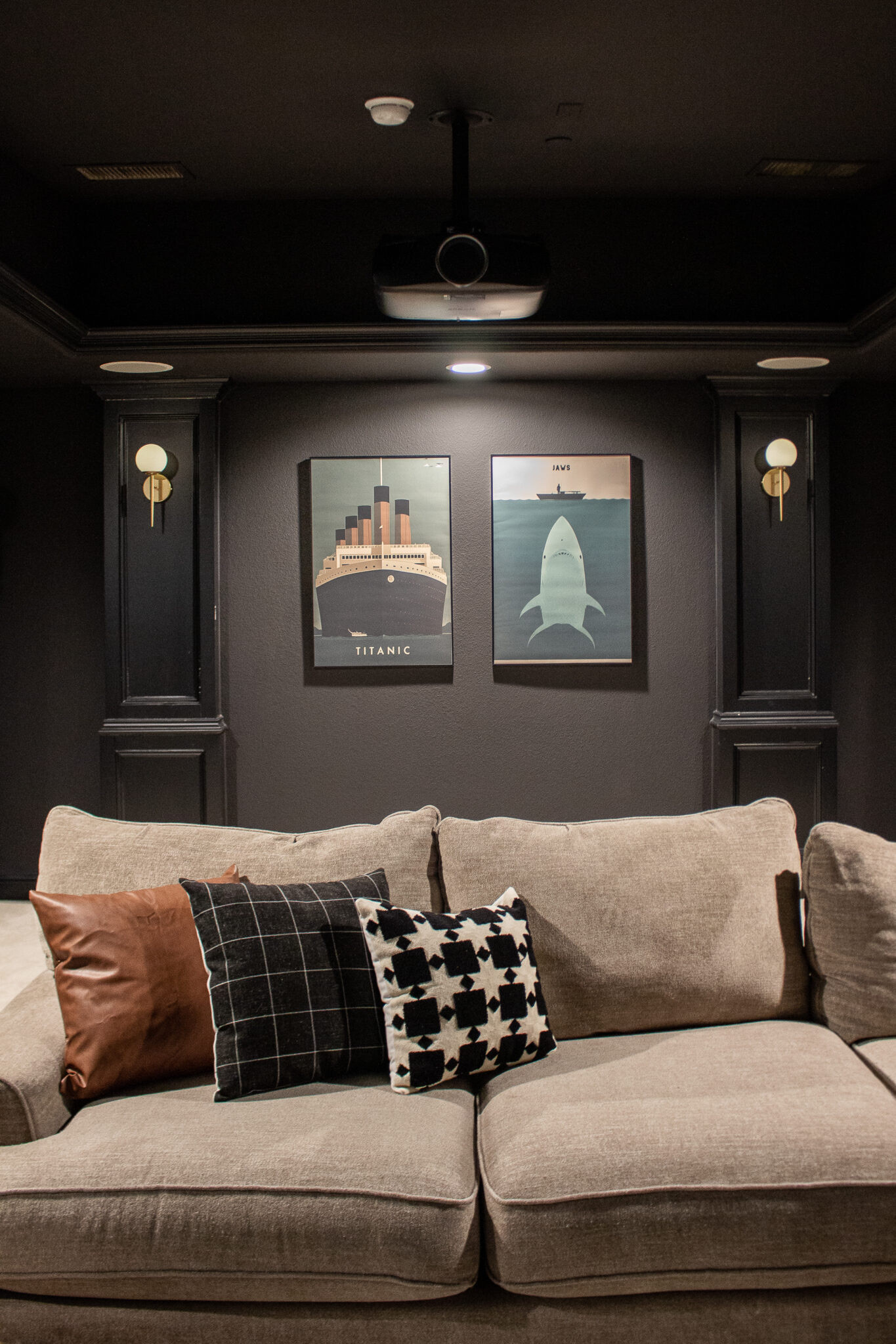 Saving every detail from this theater room. The moody color palette and vintage-inspired decor make it feel so cozy and sophisticated.

#LTKSeasonal #LTKHome
