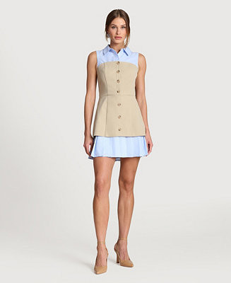 Women's Collared Neck Short Dress | Macy's