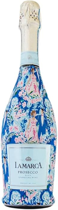 Beau Bottles Preppy Bride and Groom Custom Wine Label Wrap for La Marca 750ml Champagne Bottle - ... | Amazon (US)