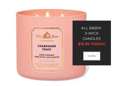 All bath & body works 3-wick candles on killer deal today!! Almoat 50% off ($13.95), plus a free candle and free shipping on orders $50+ with code YOUPICK! 

#LTKsalealert #LTKfindsunder50 #LTKhome