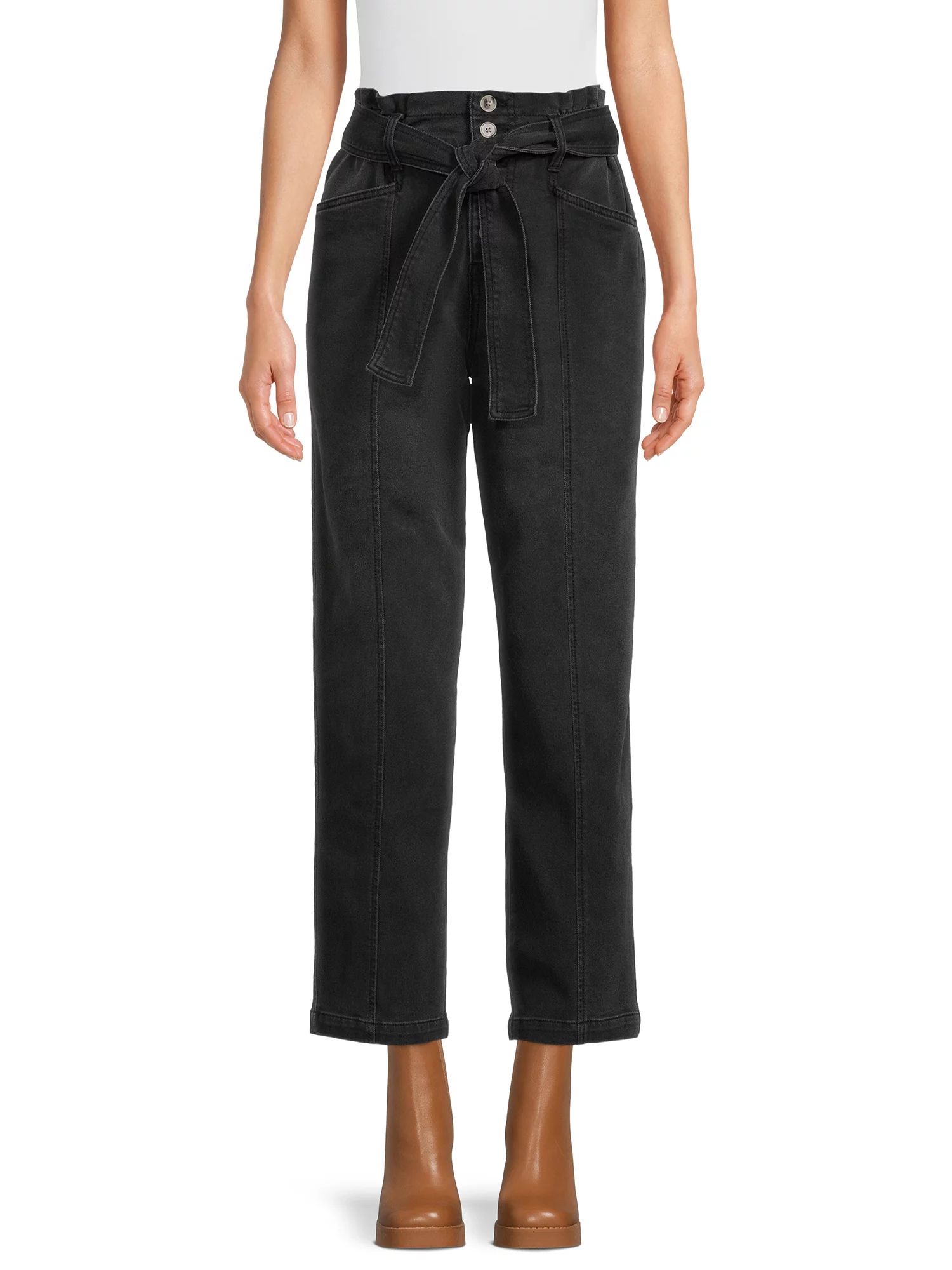 Time and Tru Women's Paperbag Jeans | Walmart (US)