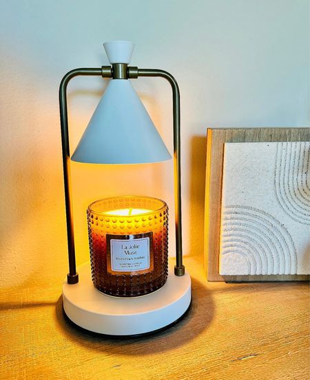 I am loving this gorgeous heat lamp and candle! It smells so good too! I just love the beaded dots.

#LTKstyletip #LTKFind #LTKhome