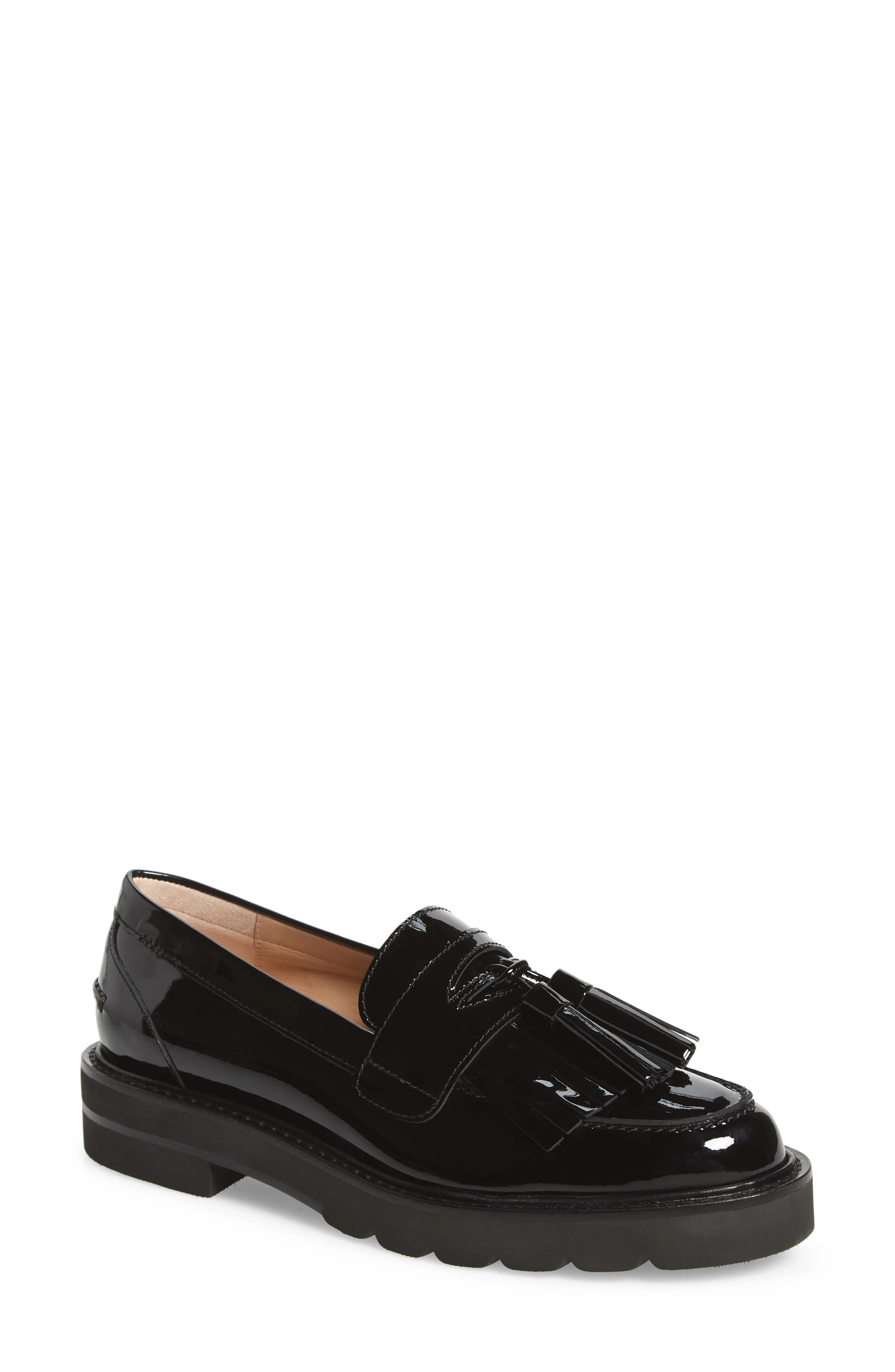 Stuart Weitzman Mila Lift Loafer in Black at Nordstrom, Size 5 | Nordstrom