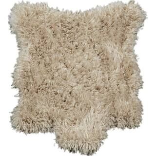 Pure Fuzzy Flokati Collection Non-Slip Rubberback Solid Design 2x3 Soft Sheepskin Indoor Runner R... | The Home Depot