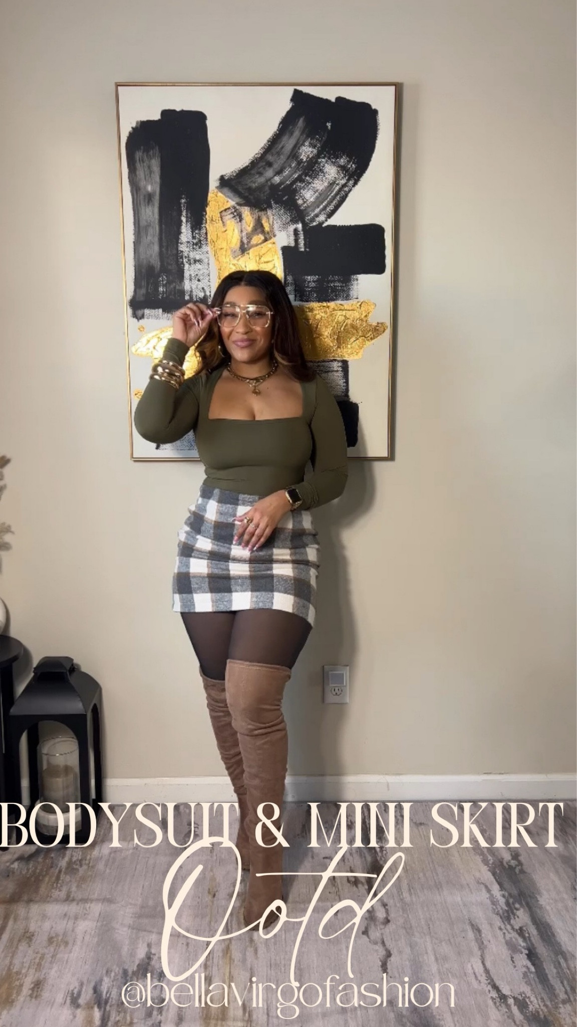 Bodysuit & mini skirt ootd. I’m wearing a medium in both the top and the skirt. Also…these fleece leggings have been a game changer this season. 

#LTKFindsUnder50 #LTKSeasonal #LTKStyleTip