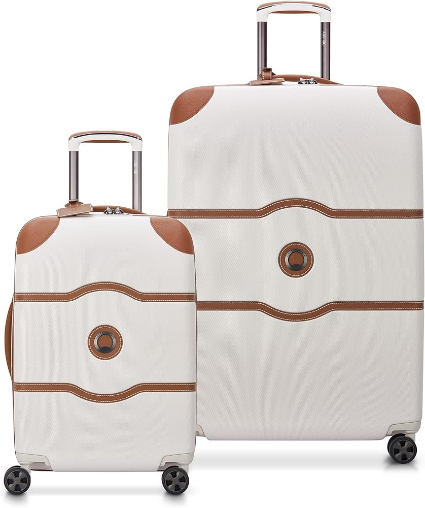 DELSEY Paris Chatelet Hardside 2.0 Luggage with Spinner Wheels, Angora, 2 Piece Set 21/28 | Amazon (US)