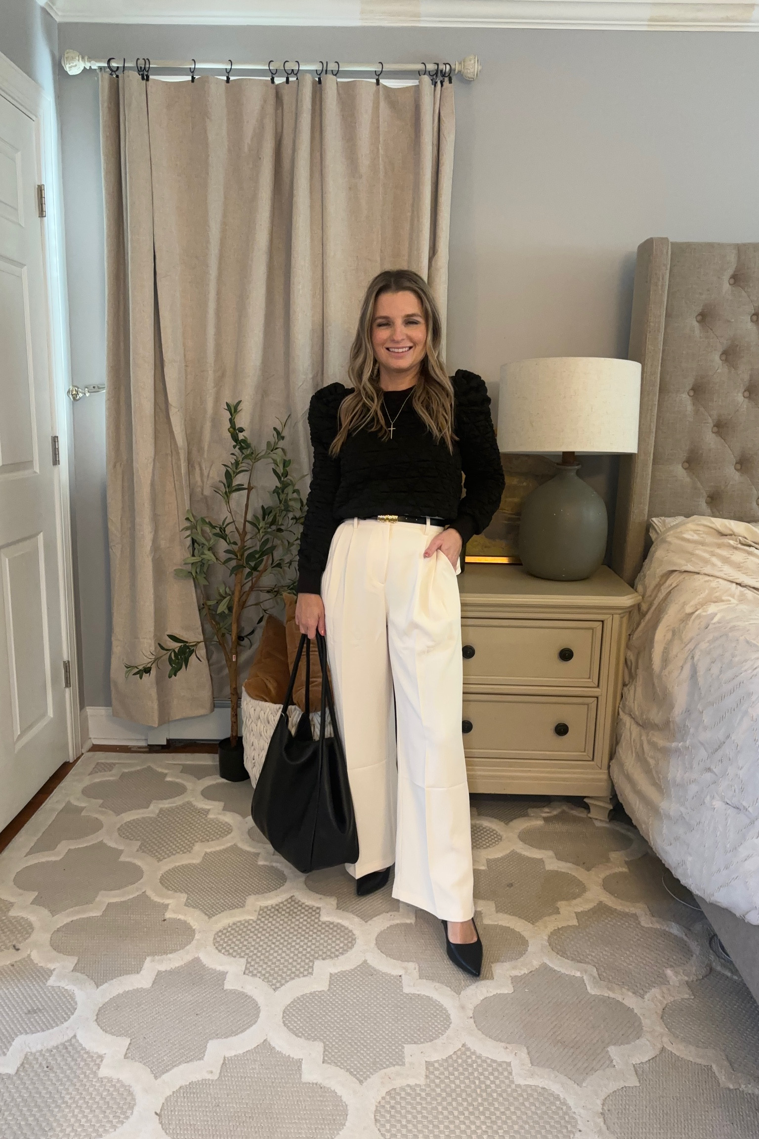 Work outfit! Top is part of a gorgeous two piece matching skirt set! Pants are size XS short! 

#LTKSaleAlert #LTKWorkwear #LTKFindsUnder50