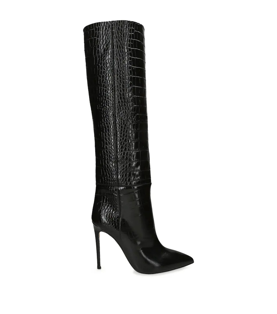 Croc-Embossed Knee-High Boots 105 | Harrods UK
