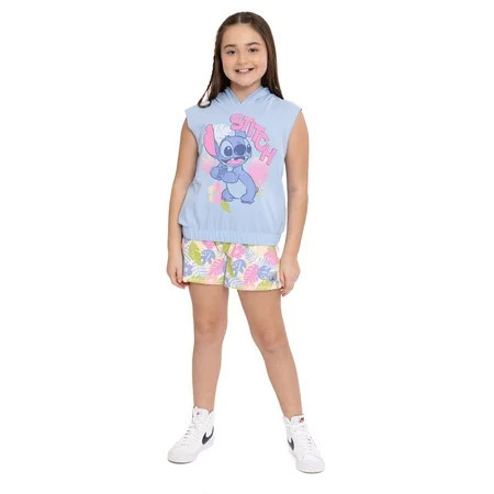 Disney Character Sleeveless Hooded Cosplay Top & Shorts 2-Piece Set Sizes 4-16 | Walmart (US)