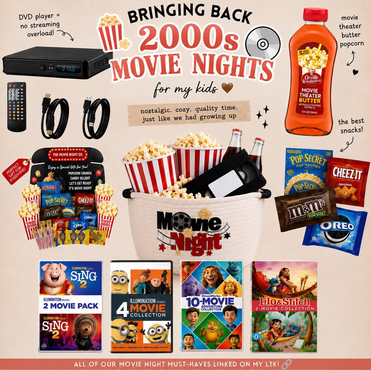 Something about physically picking out a movie and popping the DVD in just feels nostalgic. 🥹

#LTKKids #LTKmomlife #LTKHome