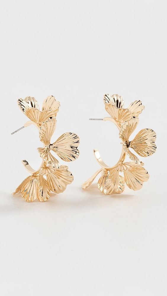 Fiorella Gold Floral Earrings | Shopbop