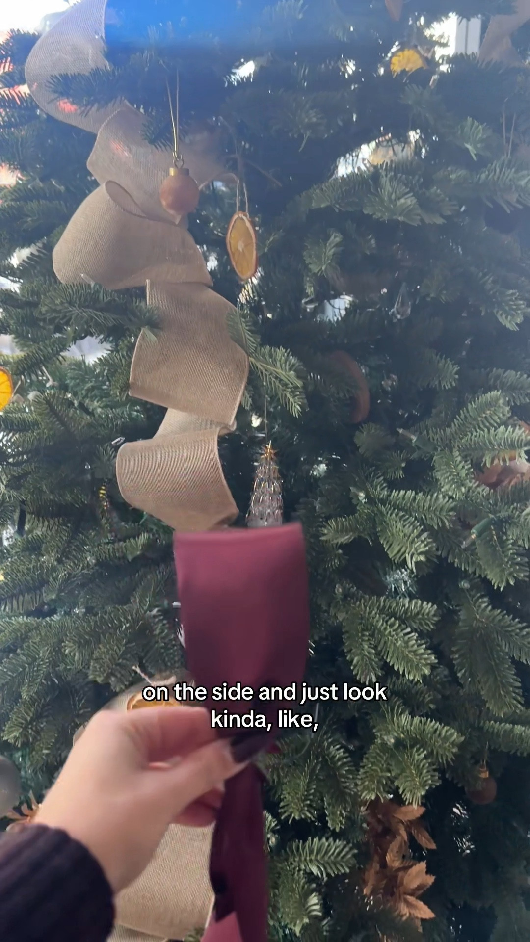 Slowly updating my tree. Wired ribbon is a necessity here lol I haven’t been in such a festive mood lately but Christmas decorating is calming (or at least this morning it was so I went with it)! I just need to find some picks to fill in the holes  

#LTKHoliday #LTKHome #LTKSeasonal