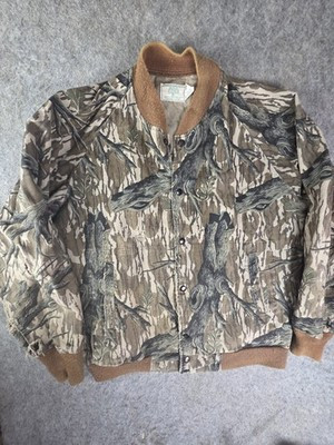 Vintage Mossy Oak Jacket Men’s Medium Camo Tree Stand Hunting USA 80s Distressed | eBay US