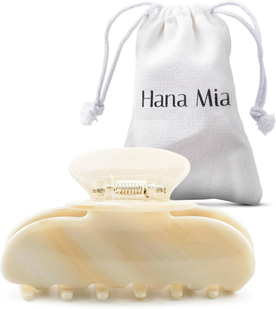 Hana Mia Medium Claw Clip for Women | Our Medium 3 Inch Hair Clip Creates Half Ups, Updos & Chic ... | Amazon (US)