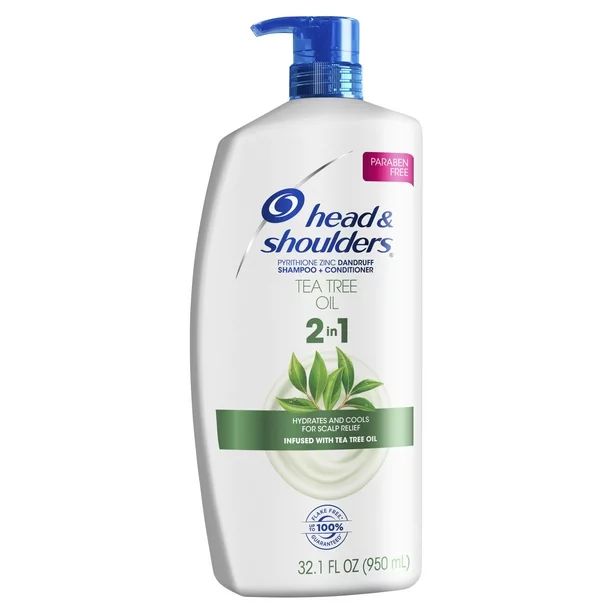 Head and Shoulders 2 in 1 Shampoo Conditioner, Tea Tree Oil, 32.1 oz | Walmart (US)