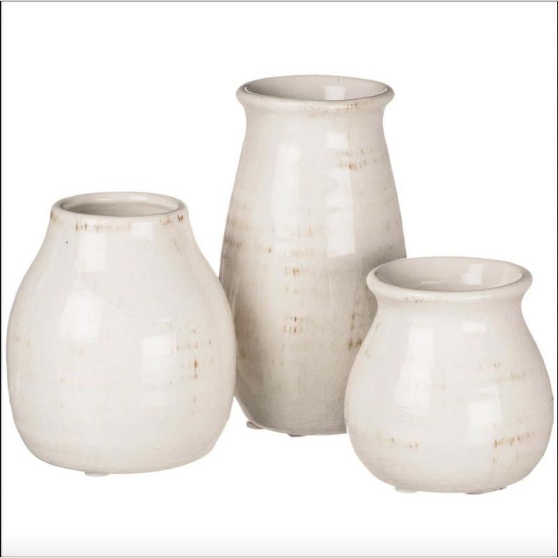 Sullivans Set of 3 Petite Ceramic Vases 3"H, 4.5"H & 5.5"H | Target