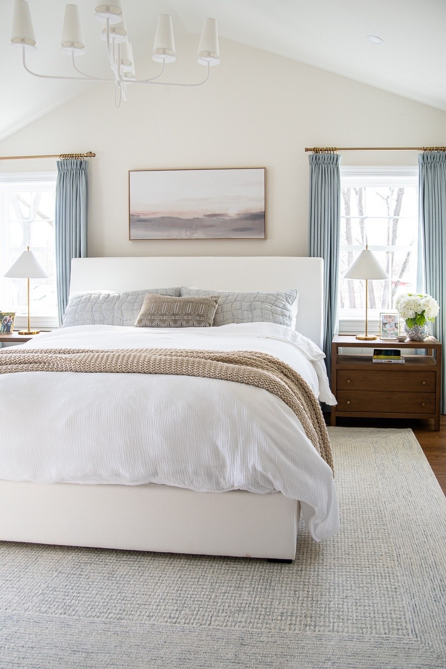 Traditional meets coastal master bedroom decor. I love how light and airy our new bedroom turned out! There’s so much light in here but also it feels so warm and cozy at the same time!

#LTKHome