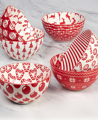 Peppermint Candy Dinnerware Collection | Macy's