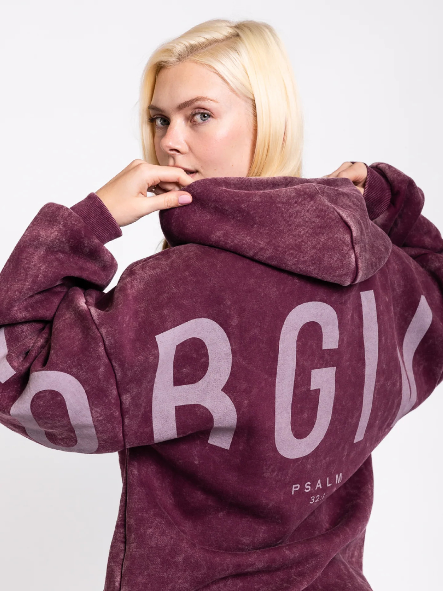 Kingdom Essential Snow Wash Hoodie | Gods Love Overcomes