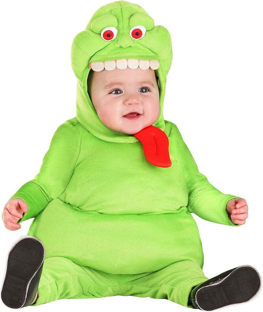Ghostbusters Infant Slimer Costume Unisex, Slimey Ghost Halloween Costume, Baby Ghost One-piece f... | Amazon (US)