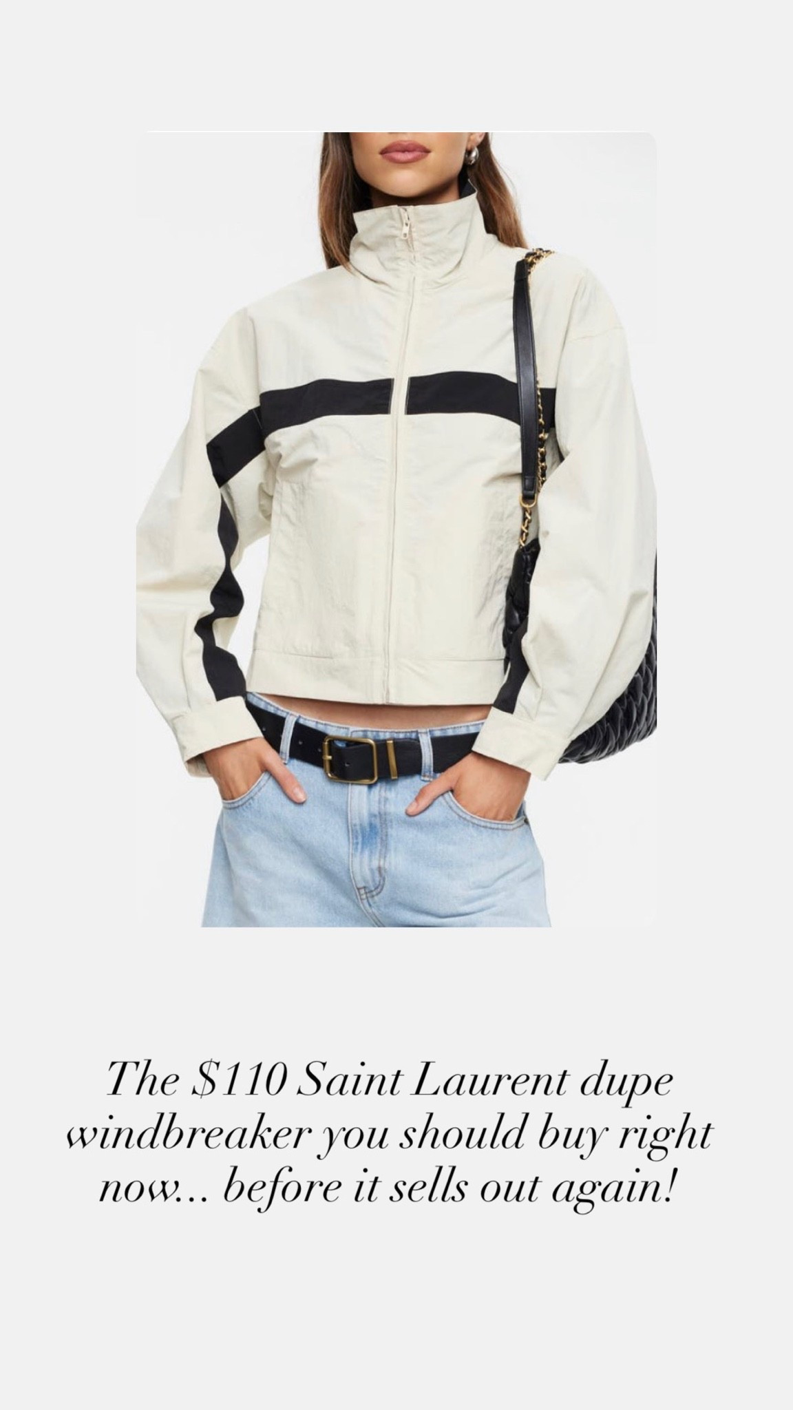 The Saint Laurent dupe windbreaker you don't want to miss — daily edit cover from Found by Em