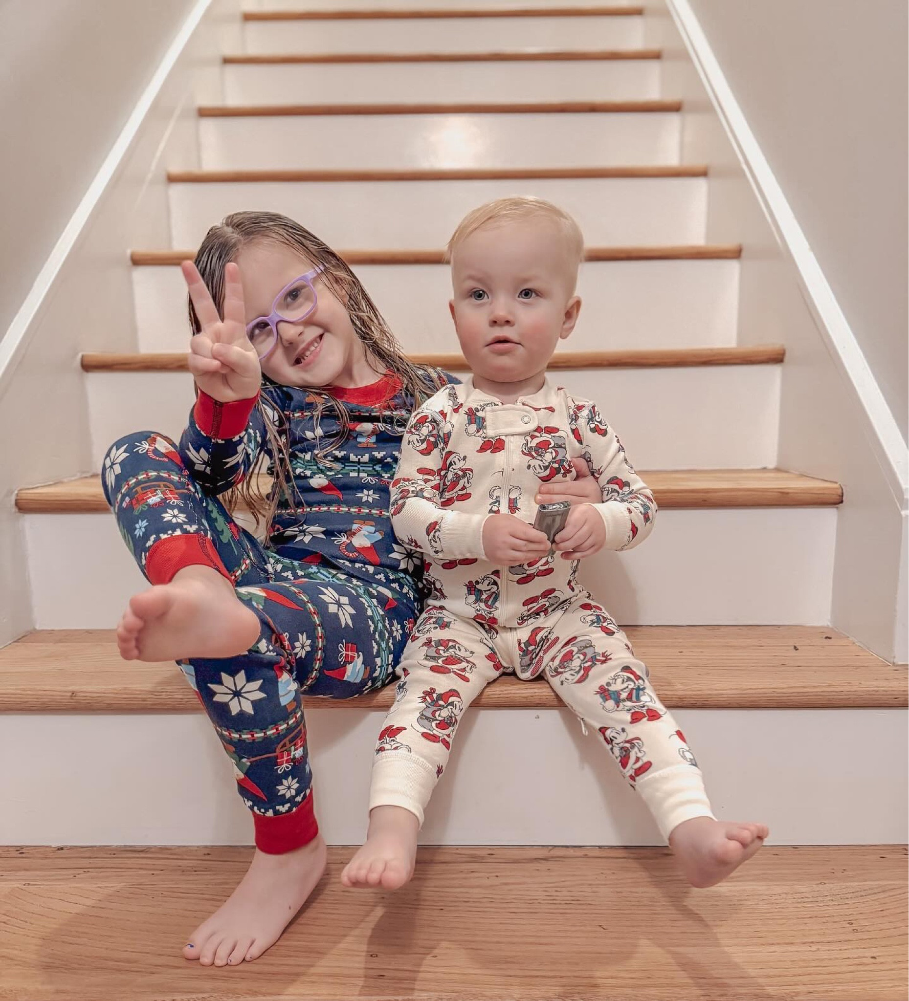 I can’t wait to get our whole family in our Hanna Anderson Christmas PJs. 🎄🎅🏻
Palmers in the Gnome Sweet Gnome Two Piece Size 4T and Teddys in the Disney Mickey one piece Size 18-24 months. 
I love that they keep the same styles so I can reorder new sizes for our growing kiddos. 
Holiday patterns are currently up to 50% off right now! With shipping arriving before Christmas. 

#LTKHoliday #LTKFamily #LTKSaleAlert