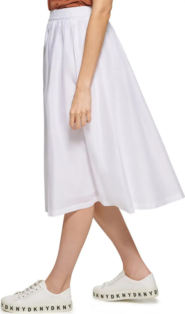 Cotton Pull-On Midi Skirt | Nordstrom Rack