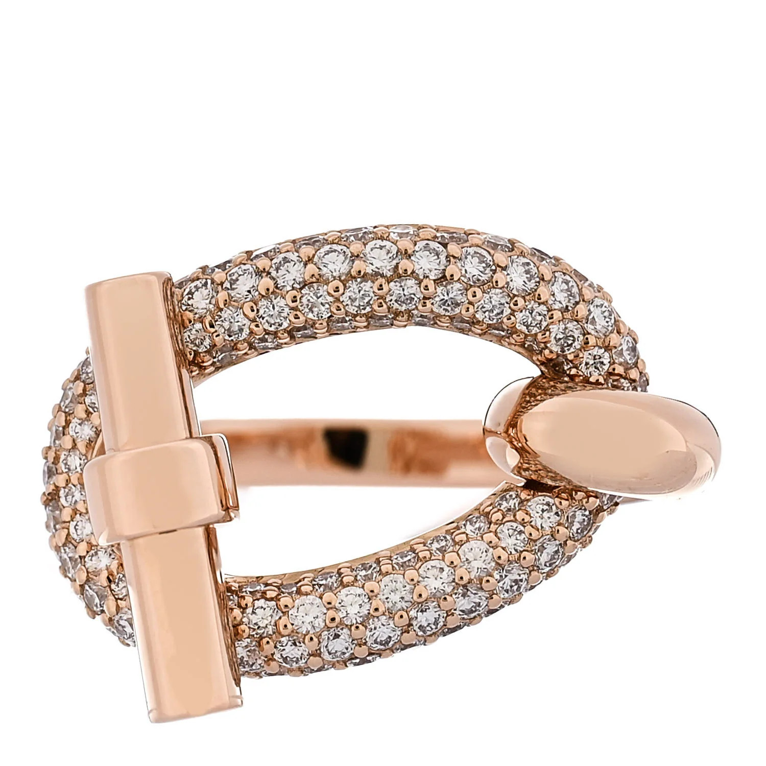 18K Rose Gold Diamond Adage Ring 53 6.25 | FASHIONPHILE (US)