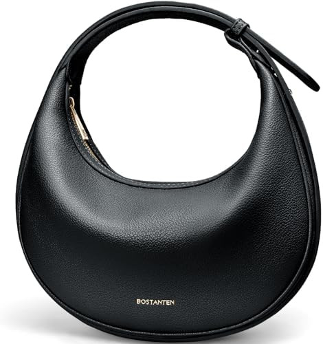 BOSTANTEN Crescent Shoulder Bag Vegan Leather Purses for Women Trendy Crossbody Clutch Hobo Handb... | Amazon (US)