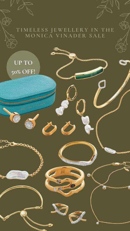Shop gold jewellery, Pearl jewellery and diamond jewellery in the Monica Vinader sale!

#LTKgiftguide #LTKsale